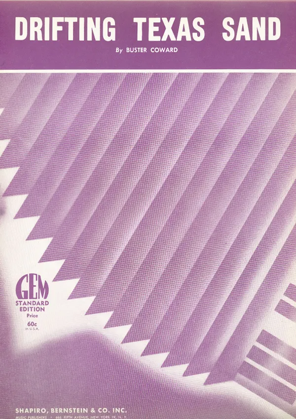 Drifting Texas Sand : Single Songbook