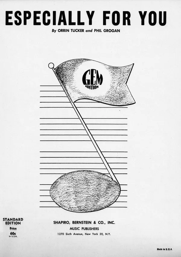 Especially For You : Single Songbook