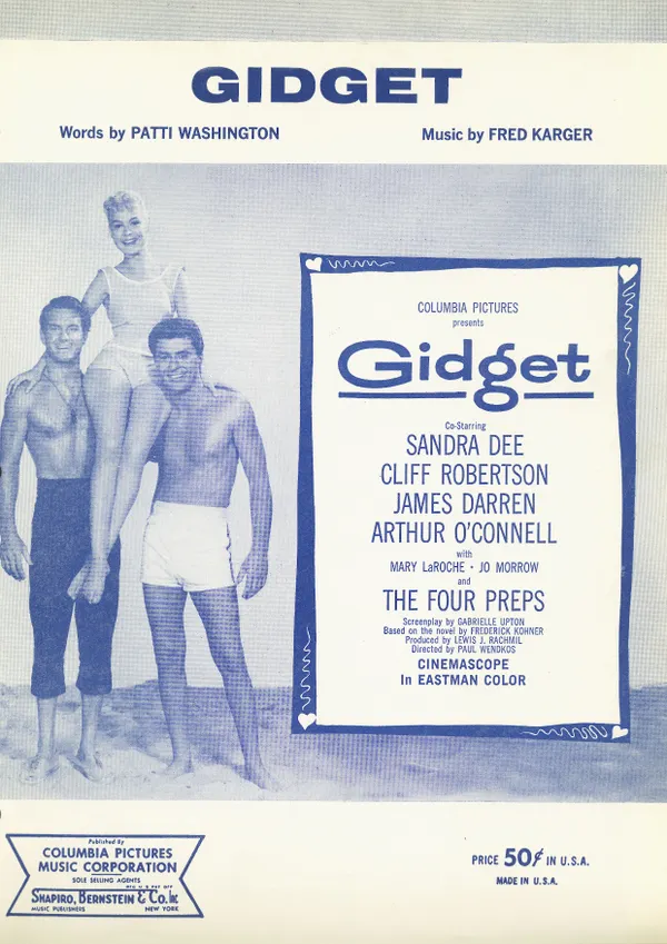 Gidget : as performed by James Darren, Single Songbook