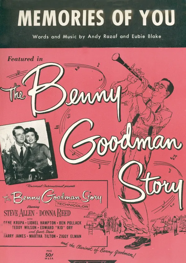 Memorys Of You : From Movie "The Benny Goodman Story", Single Songbook