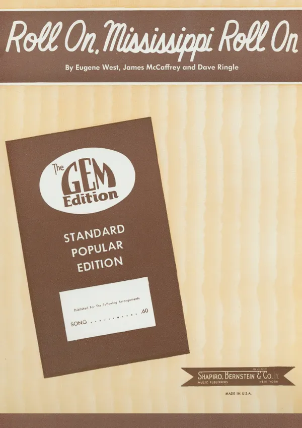 Roll On, Mississippi, Roll On : Popular Standard; Single Songbook