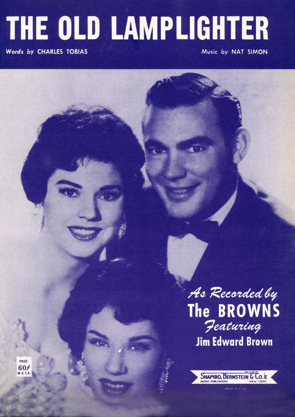 The Old Lamplighter : as performed by Sammy Kaye, The Browns etc; Single Songbook