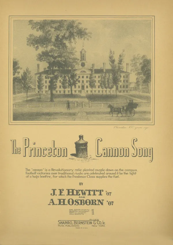 The Princeton Cannon Song : Popular Standard; Single Songbook