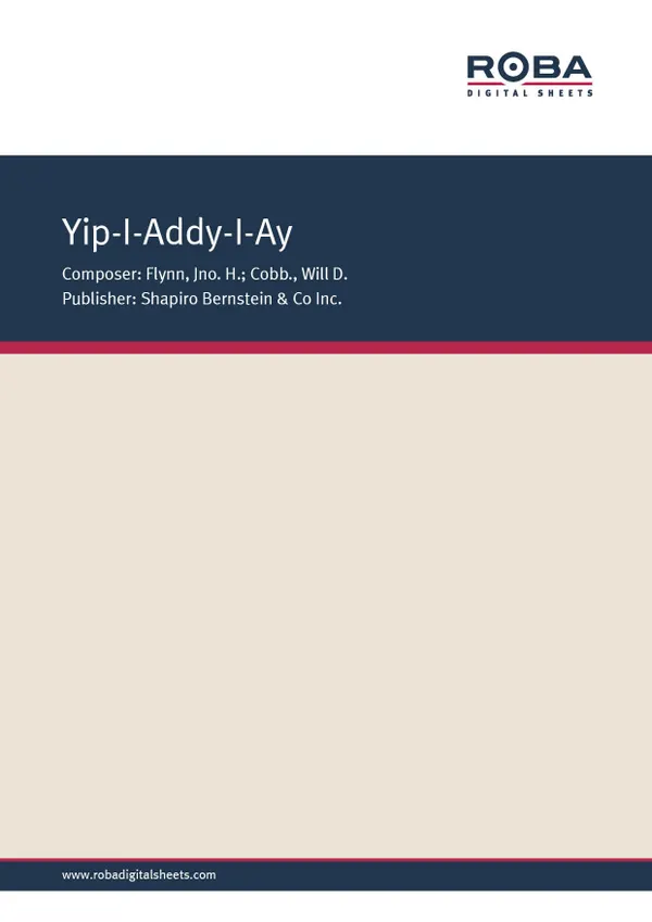 Yip-I-Addy-I-Ay : Popular Standard; Single Songbook