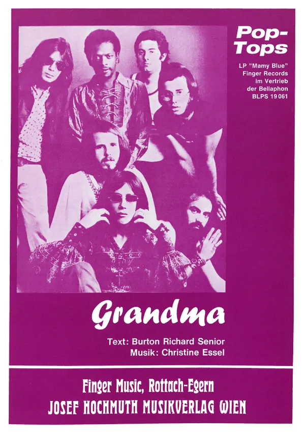 Grandma : Single Songbook as performed by Pop Tops