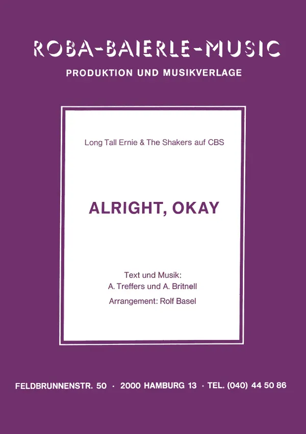 Alright, okay : Single Songbook