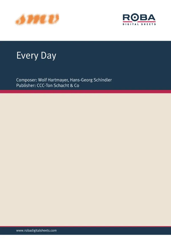 Every Day : sheet music for guitar