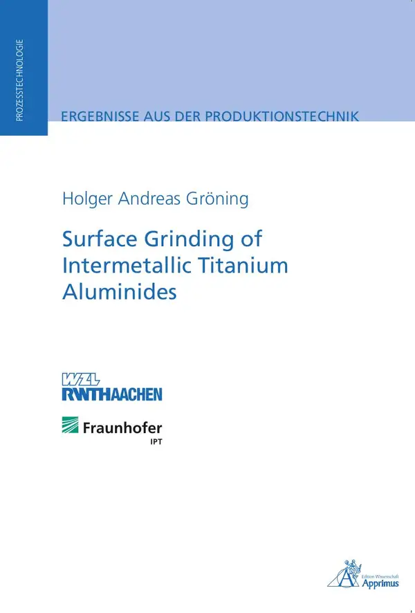 Surface Grinding of Intermetallic Titanium Aluminides