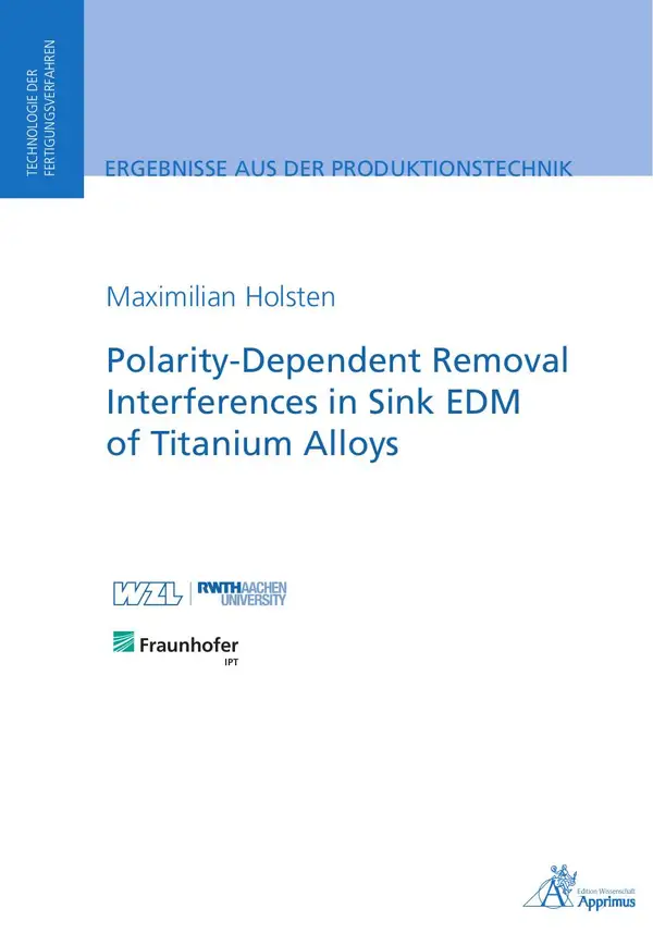 Polarity-Dependent Removal Interferences in Sink EDM of Titanium Alloys