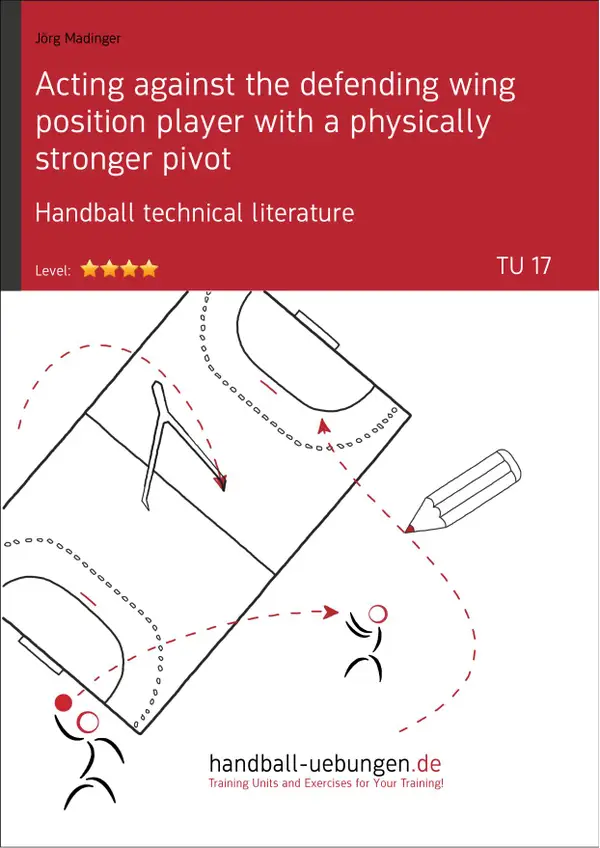 Acting against the defending wing position player with a physically stronger pivot (TU 17) : Handball technical literature