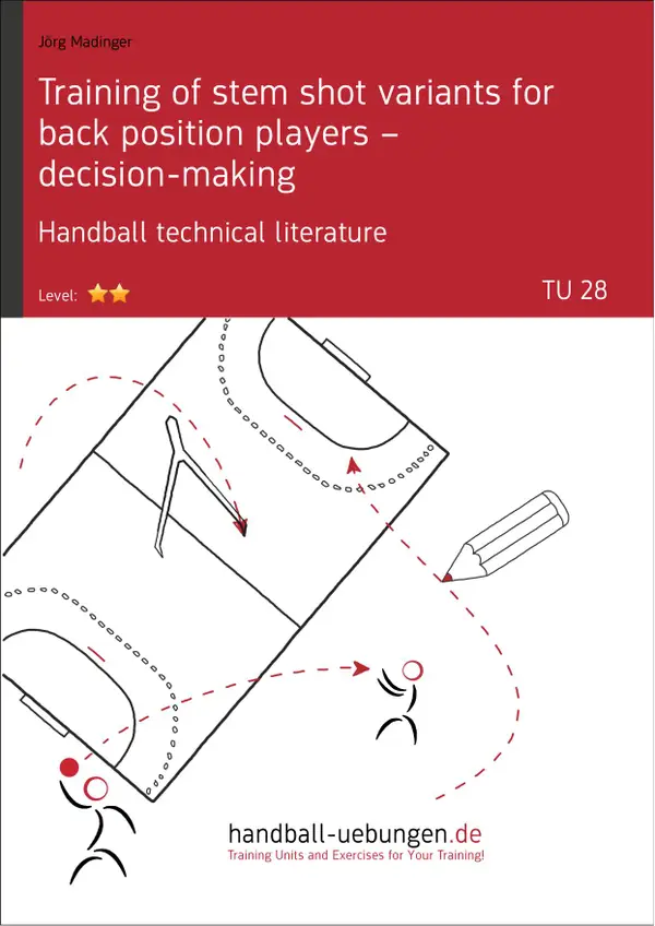 Training of stem shot variants for back position players – decision-making TU (28) : Handball technical literature