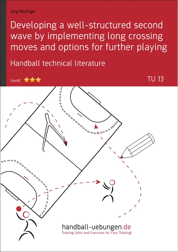 Developing a well-structured second wave by implementing long crossing moves and options for further playing (TU 13) : Handball technical literature