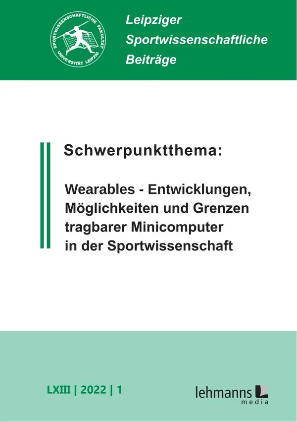 Leipziger Sportwissenschaftliche Beiträge : Jahrgang 63 (2022) Heft 1