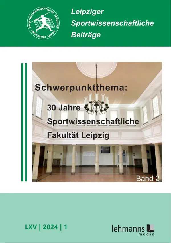Leipziger Sportwissenschaftliche Beiträge : Jahrgang 65 (2024) Heft 1