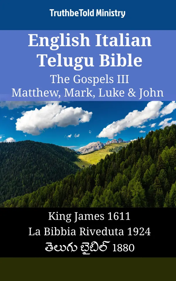 English Italian Telugu Bible - The Gospels III - Matthew, Mark, Luke & John