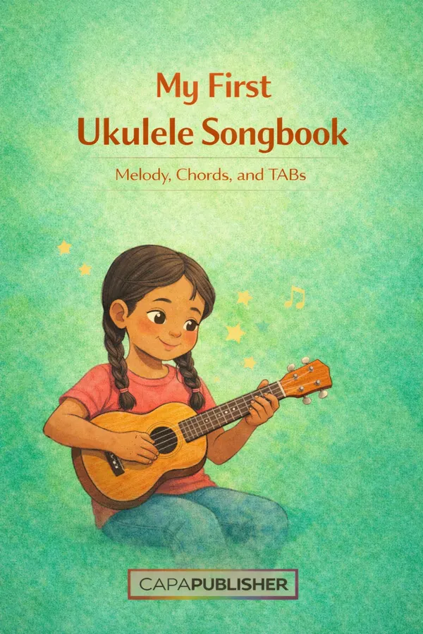 Easy Ukulele Songbook for Kids – Traditional Tunes to Strum & Sing : A cheerful collection of popular traditional songs with simple chords and lyrics, perfect for young ukulele beginners.