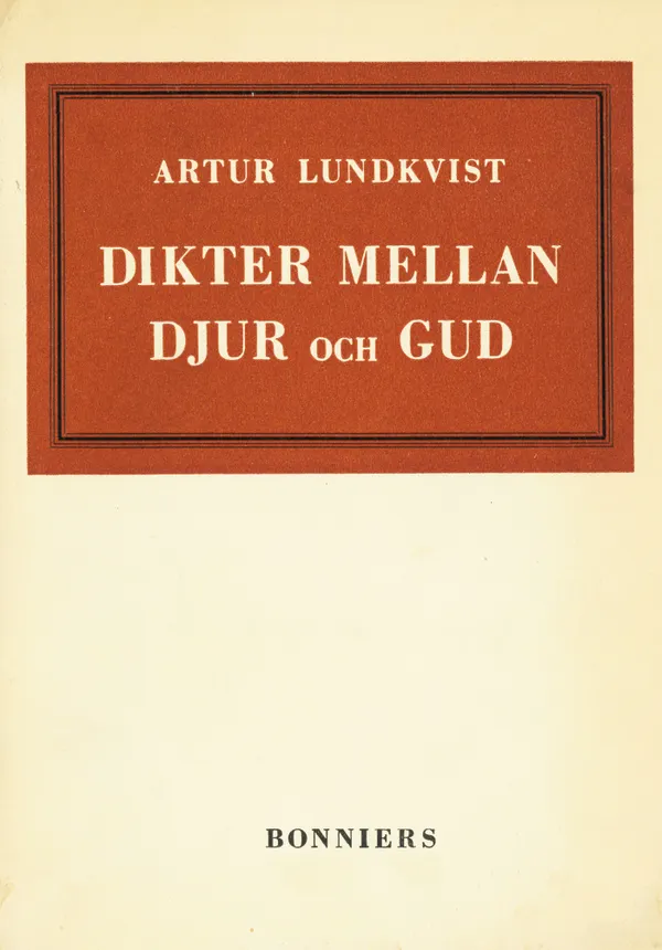 Dikter mellan djur och gud