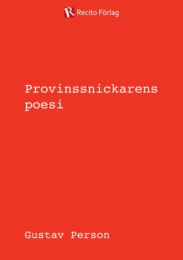 Provinssnickarens poesi