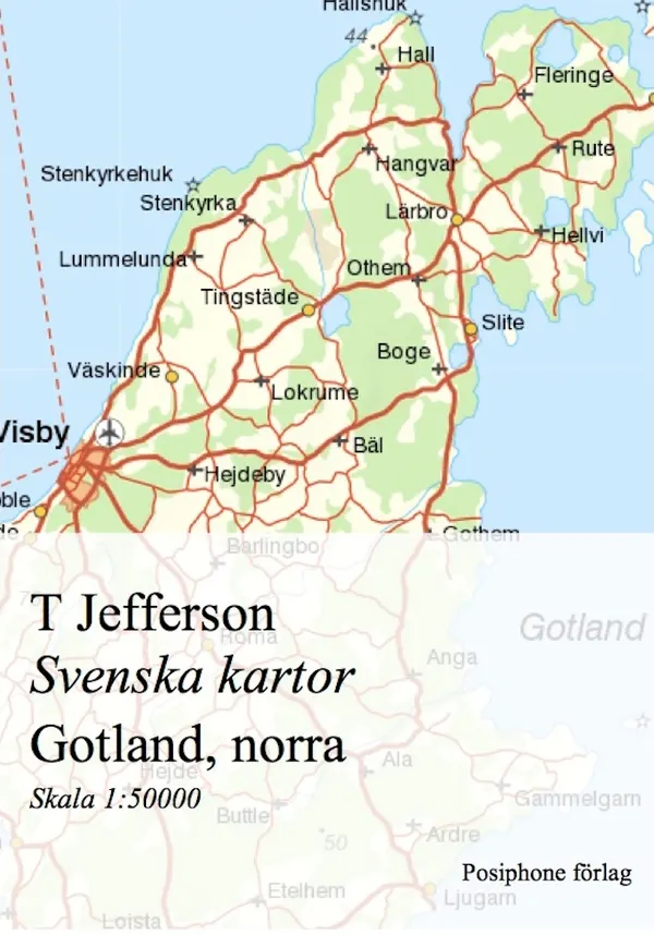 Svenska kartor: Gotland, norra delen