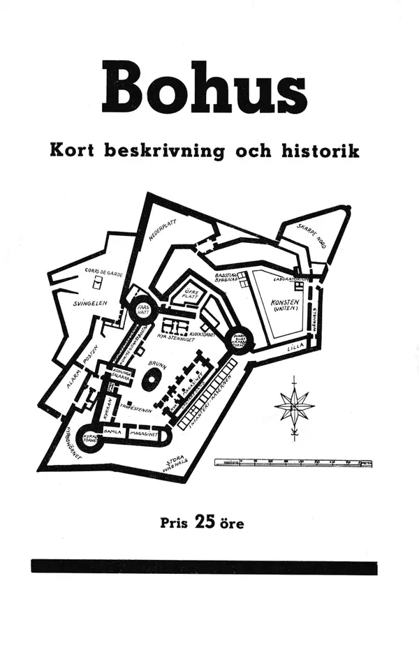 Minibok: Skildring av Bohus fästning år 1934 – Återutgivning av turistbroschyr