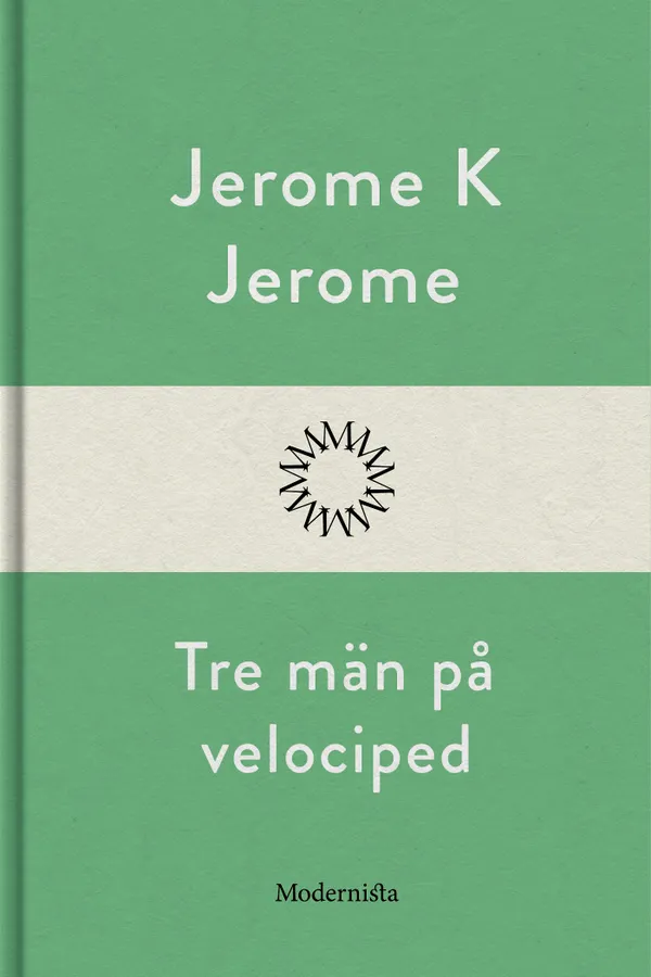 Tre män på velociped