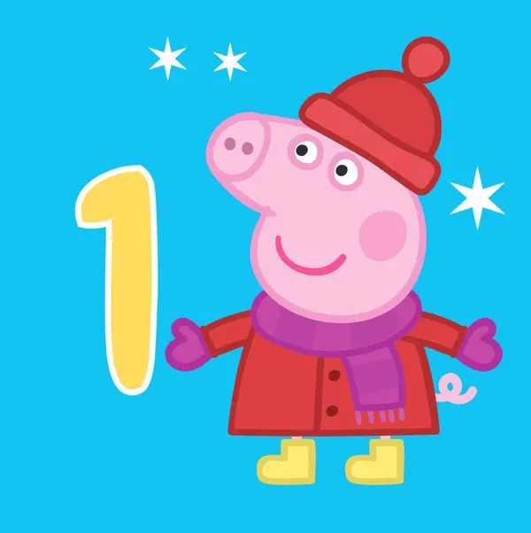 Greta Gris adventskalender Bok 1