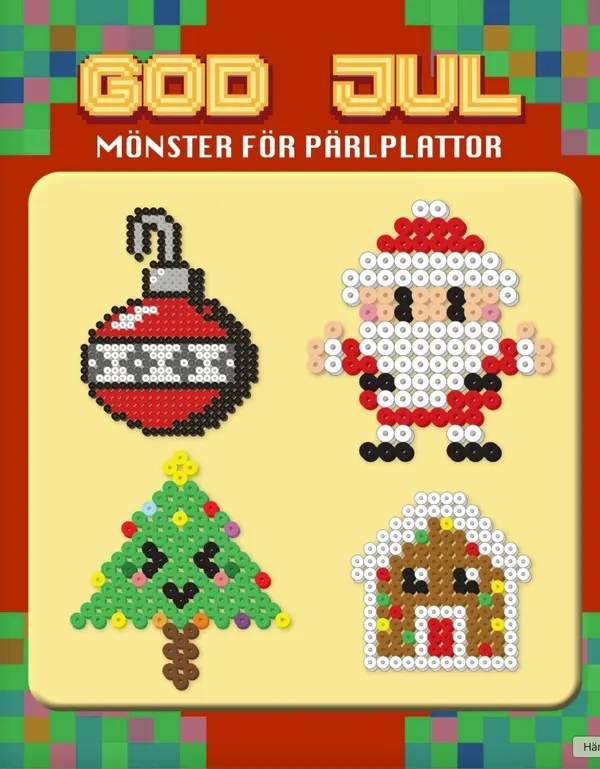 God jul : mönster för pärlplattor