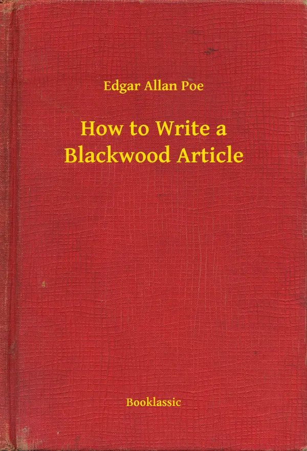 How to Write a Blackwood Article