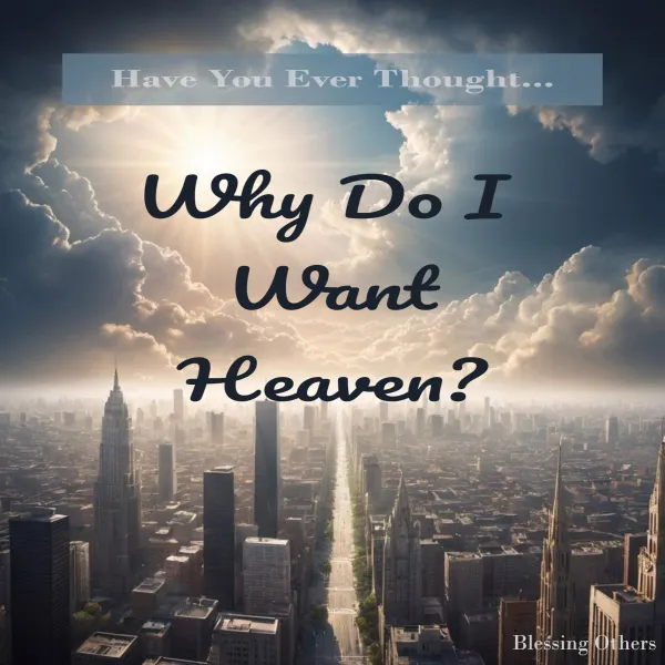 Why Do I Want Heaven? : Have You Ever Thought...