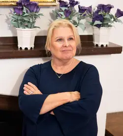 Författare Ruth Kvarnström-Jones, foto av Emma Hammar