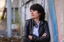 Forfatter Anne-Britt Harsem, foto av Jørn Grønlund